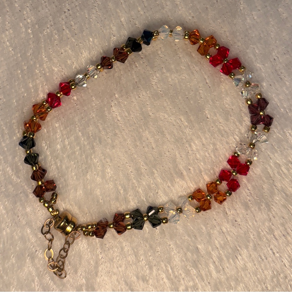 🔮 Swarovski Elegant Multicolor Beaded Bracelet 🔮